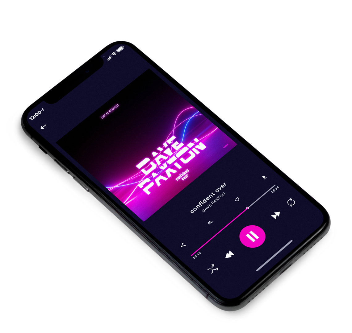 3D view of Premade EDM, House & Dub Album Cover - Fuchsia Pink #8511 | AlbumArtZone*