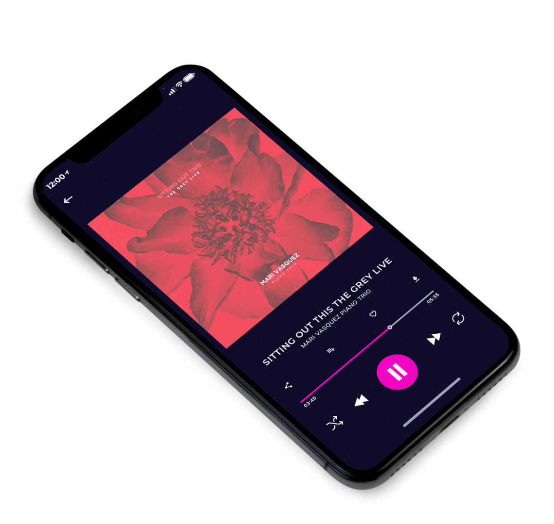 3D view of Premade Pop Album Cover - Apple Blossom #8650 | AlbumArtZone*