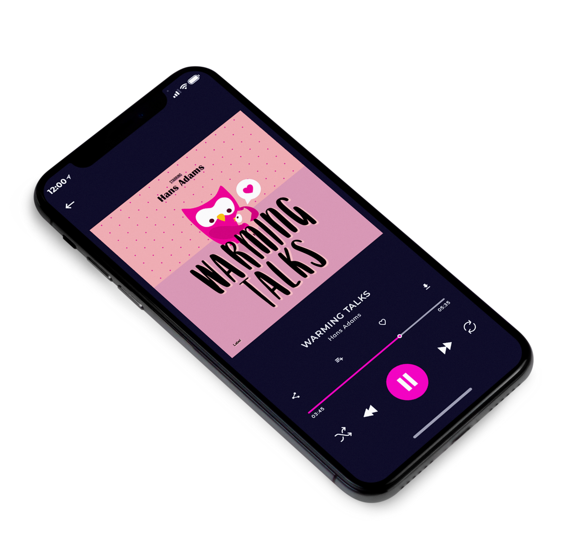 3D view of Premade Podcast Album Cover - My Pink #8692 | AlbumArtZone*