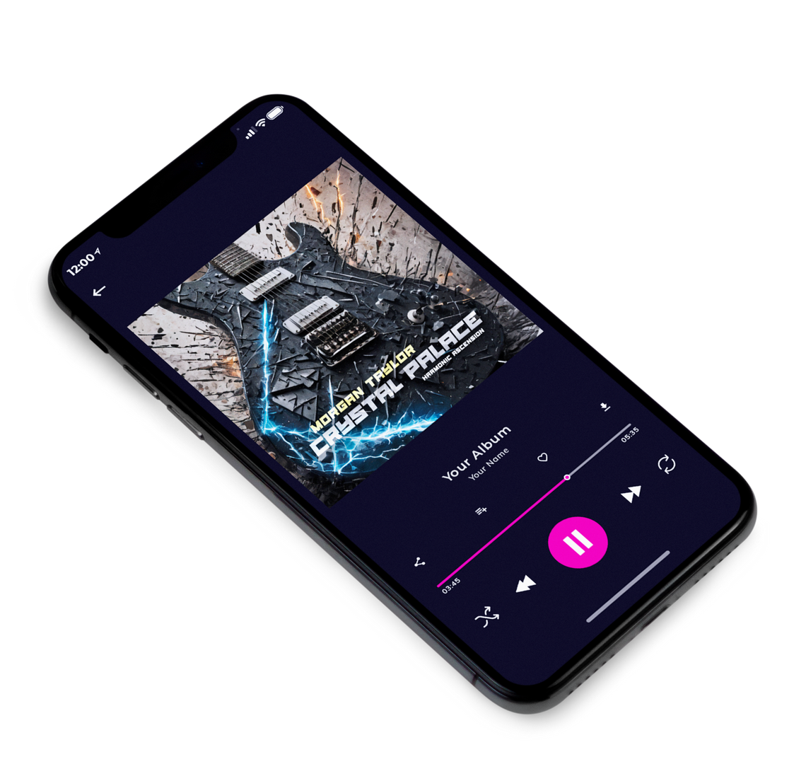 3D view of Premade Rock,Punk & Alternative Album Cover - Shark #10084 | AlbumArtZone*
