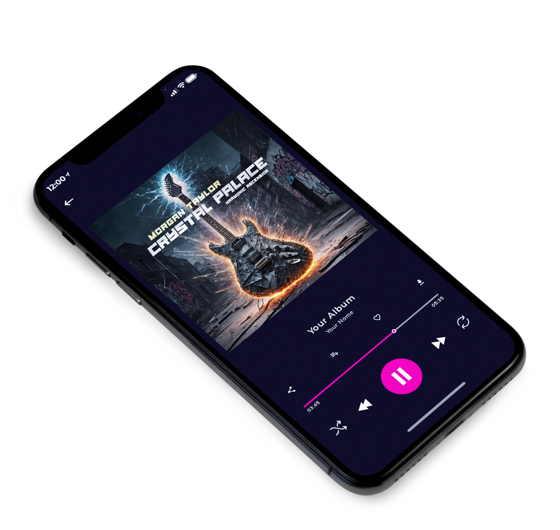 3D view of Premade Rock,Punk & Alternative Album Cover - Shark #10085 | AlbumArtZone*