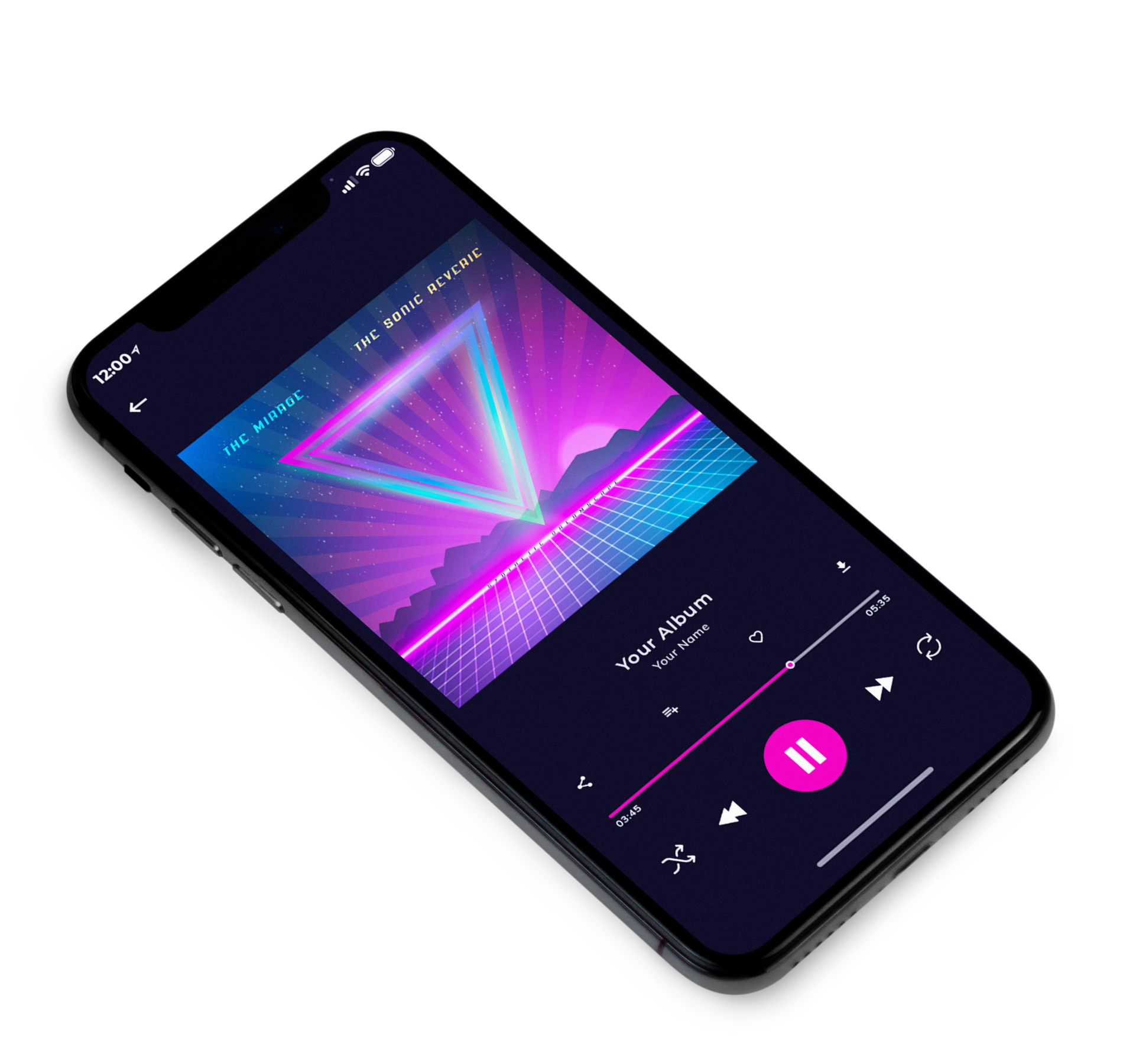 3D view of Premade Electronica & Ambient Album Cover - Affair #10199 | AlbumArtZone*