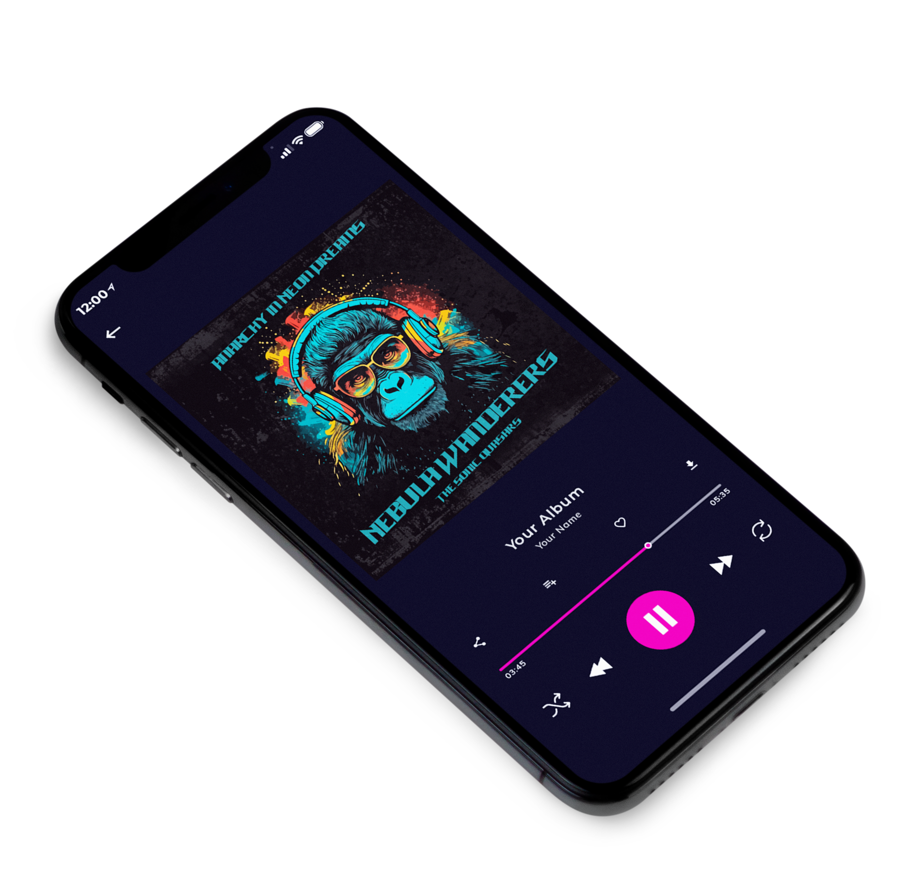 3D view of Premade EDM, House & Dub Album Cover - Woodsmoke #10230 | AlbumArtZone*