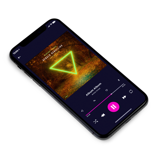 3D view of Premade Electronica & Ambient Album Cover - Bronze #10521 | AlbumArtZone*