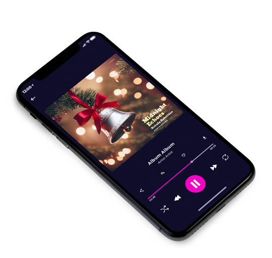 3D view of Premade Christmas Music Album Cover - Rock #10552 | AlbumArtZone*