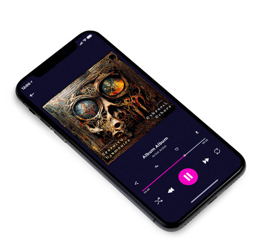 3D view of Premade Heavy Metal & Gothic Metal Album Cover - Zeus #10580 | AlbumArtZone*