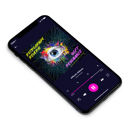 3D view of Premade Contemporary Music Album Cover - Tan #10710 | AlbumArtZone*