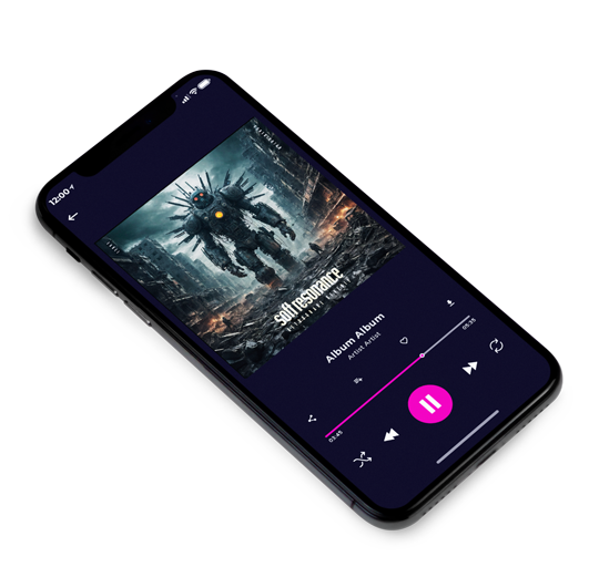 3D view of Premade Electronica & Ambient Album Cover - Outer Space #10731 | AlbumArtZone*