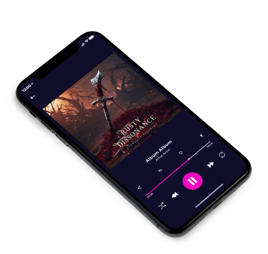 3D view of Premade Electronica & Ambient Album Cover - Cocoa Brown #10936 | AlbumArtZone*