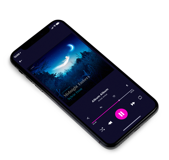 3D view of Premade Electronica & Ambient Album Cover - Black Pearl #11262 | AlbumArtZone*