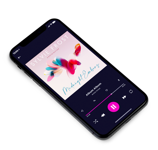 3D view of Premade Contemporary Music Album Cover - Oyster Pink #11279 | AlbumArtZone*