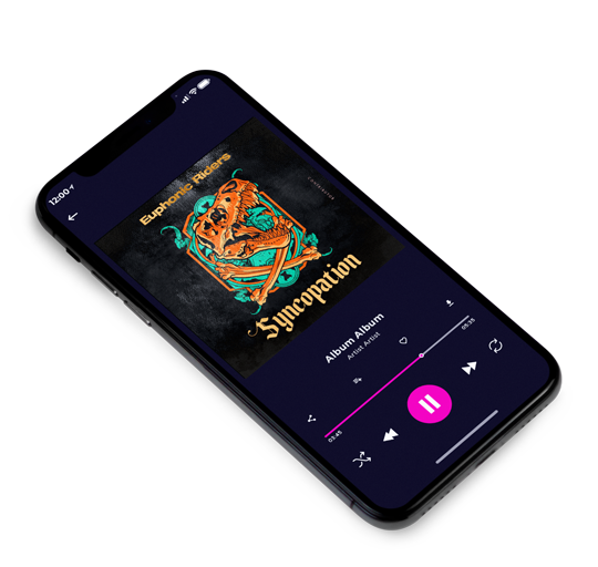 3D view of Premade Rock,Punk & Alternative Album Cover - Burnt Sienna #11398 | AlbumArtZone*