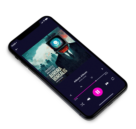 3D view of Premade Electronica & Ambient Album Cover - Rainee #11566 | AlbumArtZone*
