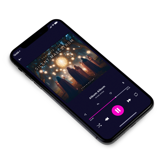 3D view of Premade Electronica & Ambient Album Cover - Thunder #11575 | AlbumArtZone*