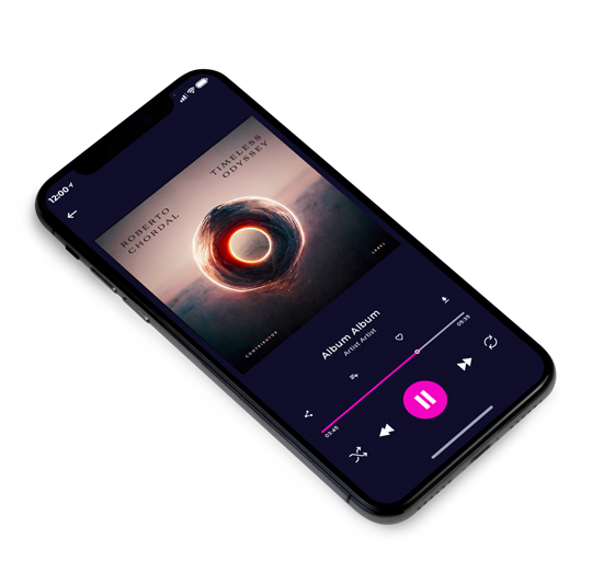 3D view of Premade Electronica & Ambient Album Cover - Thunder #11598 | AlbumArtZone*