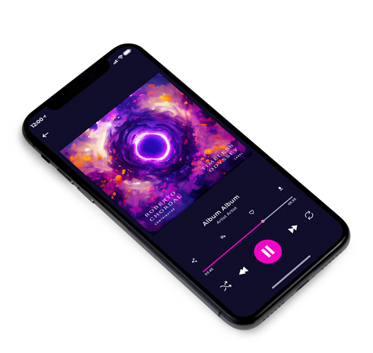 3D view of Premade Electronica & Ambient Album Cover - Honey Flower #11599 | AlbumArtZone*