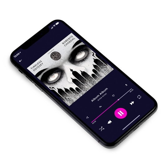 3D view of Premade Electronica & Ambient Album Cover - Swirl #11645 | AlbumArtZone*