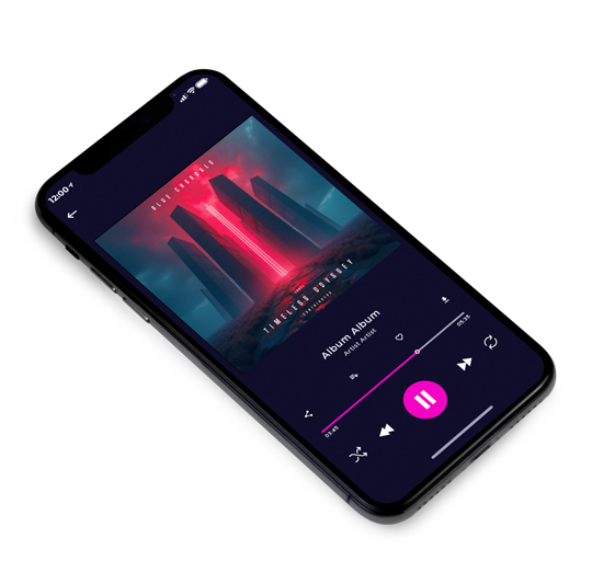 3D view of Premade Electronica & Ambient Album Cover - Ebony Clay #11664 | AlbumArtZone*
