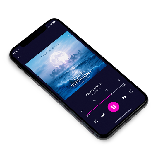 3D view of Premade Electronica & Ambient Album Cover - Waikawa Gray #11753 | AlbumArtZone*