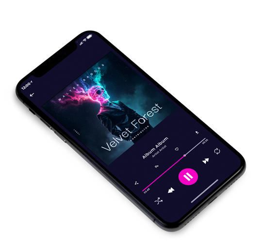 3D view of Premade EDM, House & Dub Album Cover - Ebony #11832 | AlbumArtZone*