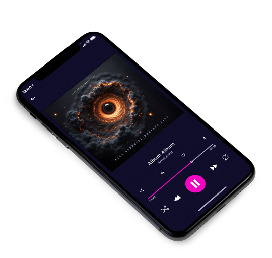 3D view of Premade Electronica & Ambient Album Cover - Cod Gray #11839 | AlbumArtZone*