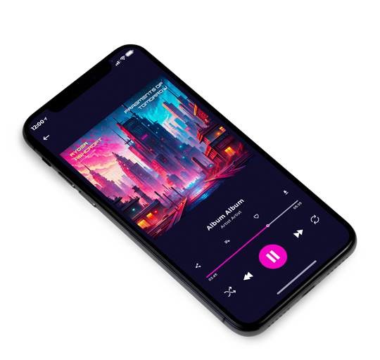 3D view of Premade EDM, House & Dub Album Cover - Deep Blush #11903 | AlbumArtZone*