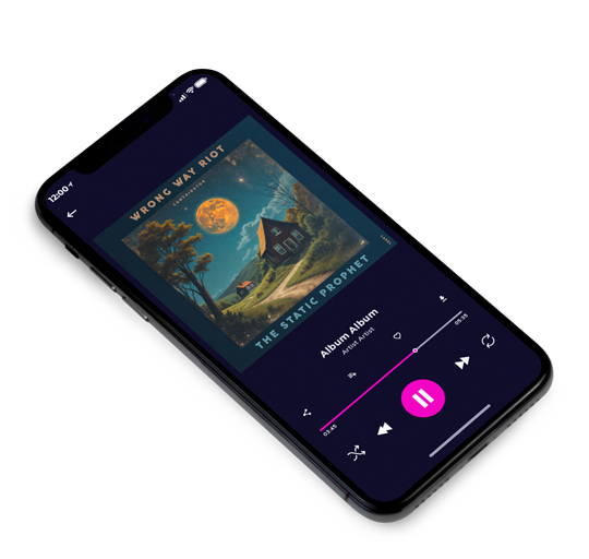 3D view of Premade Indie & Folk Music Album Cover - Outer Space #11988 | AlbumArtZone*