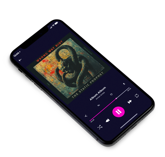 3D view of Premade Electronica & Ambient Album Cover - Heavy Metal #11990 | AlbumArtZone*