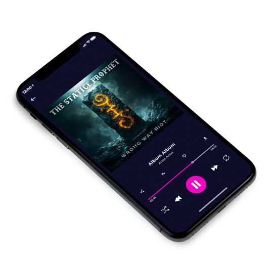 3D view of Premade Electronica & Ambient Album Cover - Bunker #12027 | AlbumArtZone*