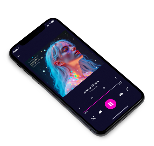 3D view of Premade Contemporary Music Album Cover - Blackcurrant #12072 | AlbumArtZone*