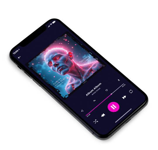 3D view of Premade Electronica & Ambient Album Cover - Blackcurrant #12076 | AlbumArtZone*
