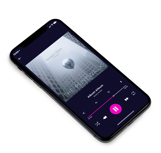 3D view of Premade Electronica & Ambient Album Cover - Oslo Gray #12312 | AlbumArtZone*