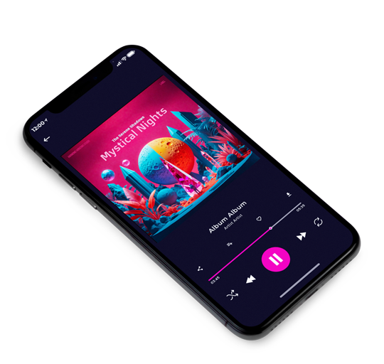 3D view of Premade Pop Album Cover - Night Shadz #16122 | AlbumArtZone*