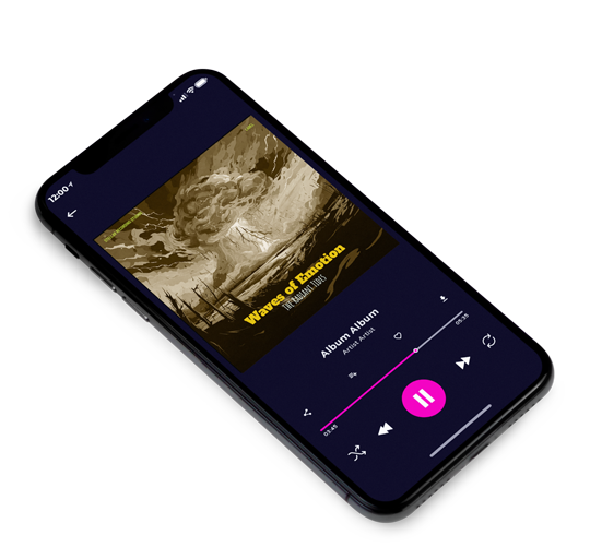 3D view of Premade Electronica & Ambient Album Cover - Black Marlin #16240 | AlbumArtZone*