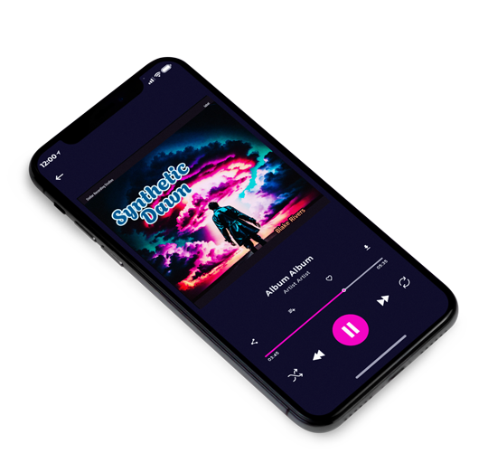 3D view of Premade EDM, House & Dub Album Cover - Ebony #16246 | AlbumArtZone*