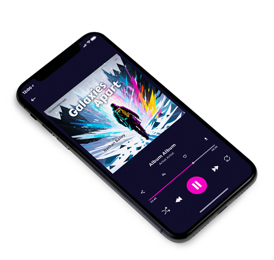 3D view of Premade Contemporary Music Album Cover - Ghost #16256 | AlbumArtZone*