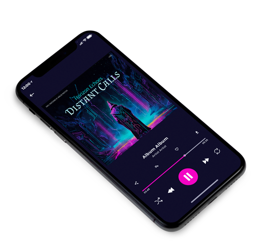 3D view of Premade Electronica & Ambient Album Cover - Ebony #16331 | AlbumArtZone*