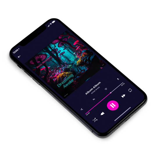 3D view of Premade Electronica & Ambient Album Cover - Bunker #16435 | AlbumArtZone*