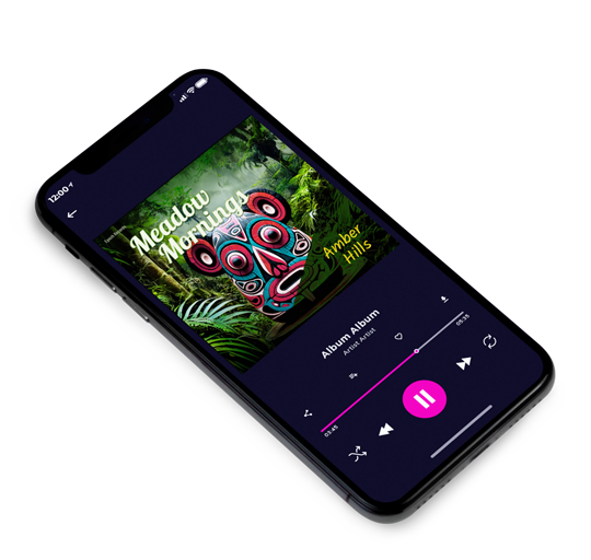 3D view of Premade Country & Acoustic Album Cover - Hunter Green #16599 | AlbumArtZone*