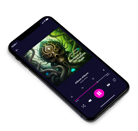 3D view of Premade Electronica & Ambient Album Cover - Green Kelp #16673 | AlbumArtZone*