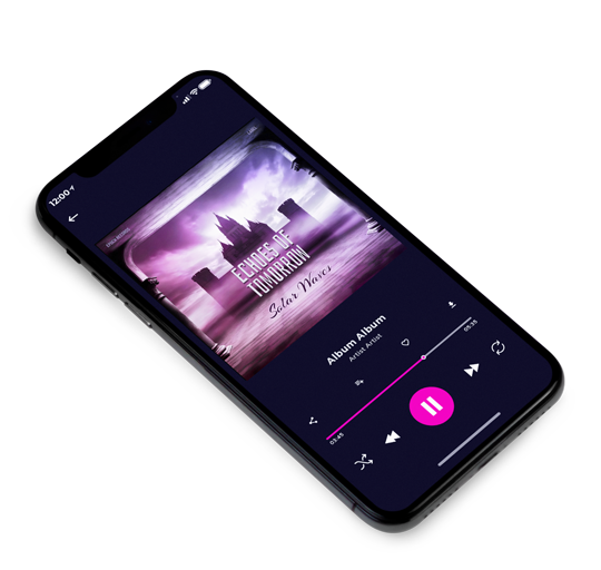 3D view of Premade Early Music Album Cover - Trendy Pink #16696 | AlbumArtZone*
