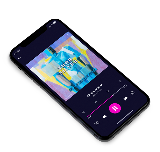 3D view of Premade Contemporary Music Album Cover - Regent Gray #17017 | AlbumArtZone*