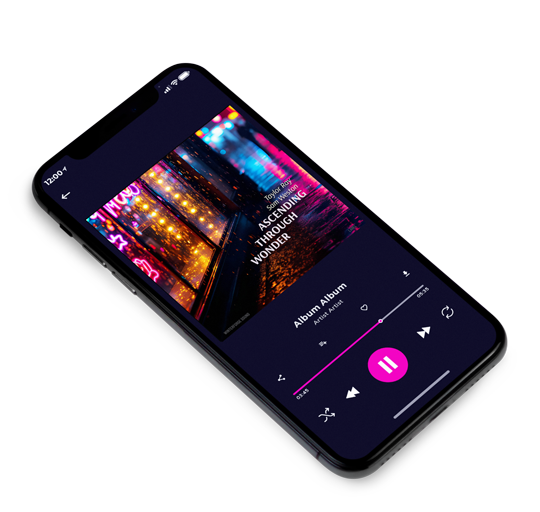 3D view of Premade Contemporary Music Album Cover - New York Pink #17046 | AlbumArtZone*