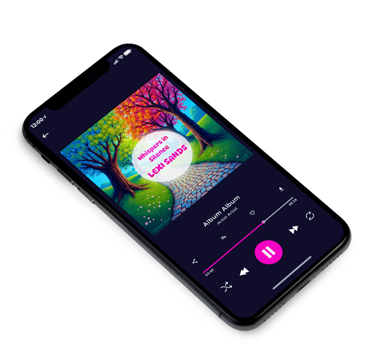 3D view of Premade Electronica & Ambient Album Cover - Petite Orchid #17255 | AlbumArtZone*