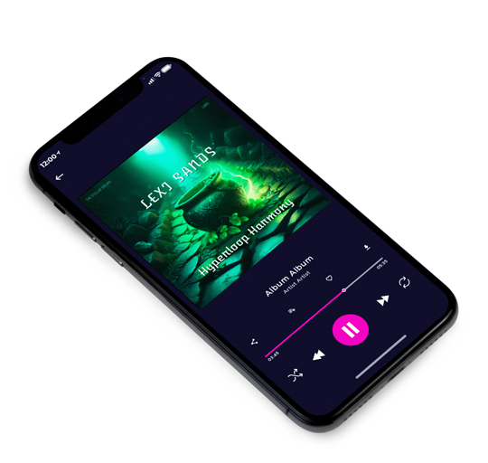 3D view of Premade Electronica & Ambient Album Cover - Bottle Green #17300 | AlbumArtZone*