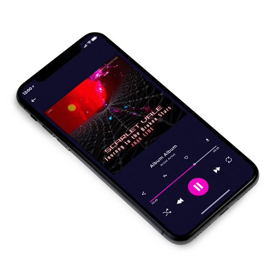 3D view of Premade Electronica & Ambient Book Cover - Persian Red #17605 | AlbumArtZone*