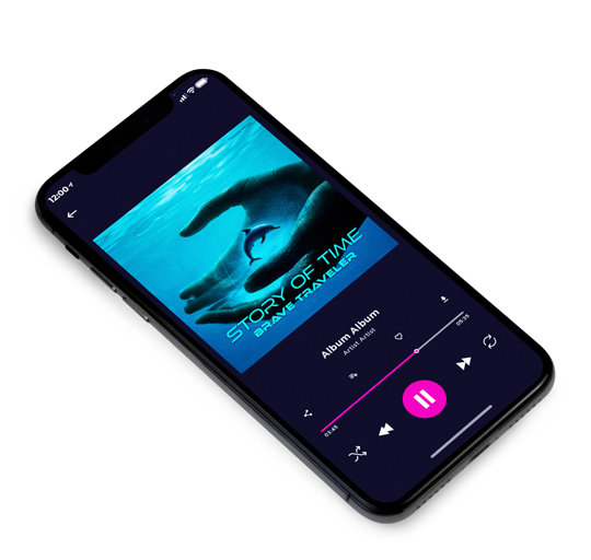 3D view of Premade Rock,Punk & Alternative Album Cover - Blue Chill #17640 | AlbumArtZone*