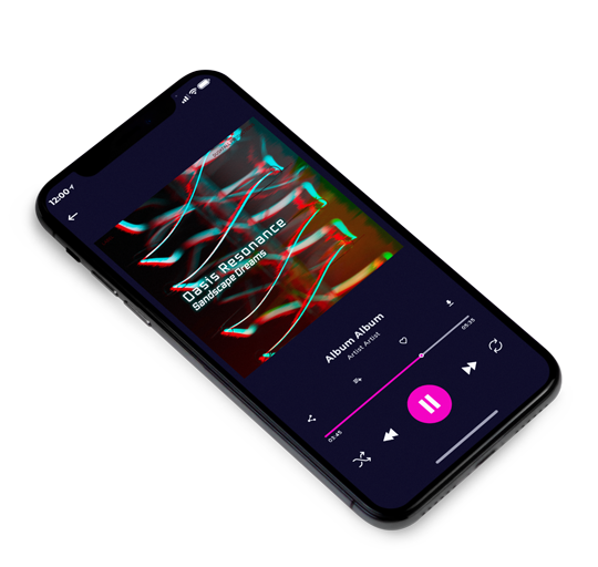3D view of Premade Electronica & Ambient Album Cover - Oil #17678 | AlbumArtZone*