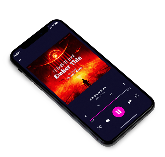 3D view of Premade Electronica & Ambient Album Cover - Wood Bark #17686 | AlbumArtZone*