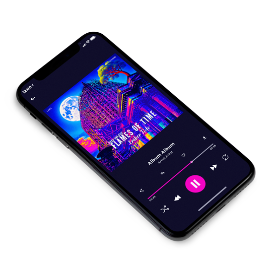3D view of Premade Electronica & Ambient Album Cover - Deep Blush #17694 | AlbumArtZone*